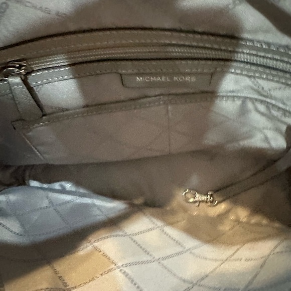 Michael Kors Gray Saffiano Leather Tote - Picture 6 of 11